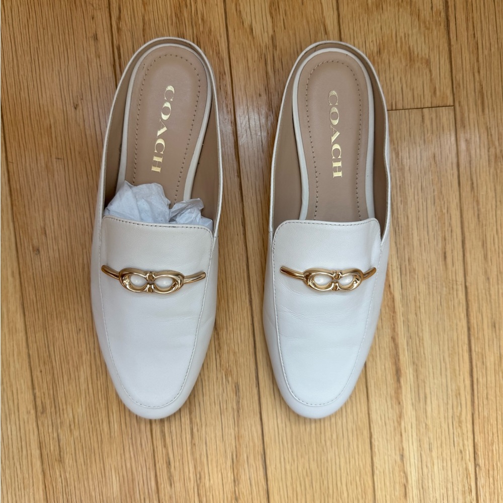 Coach Sienna Leather Slides 5.5